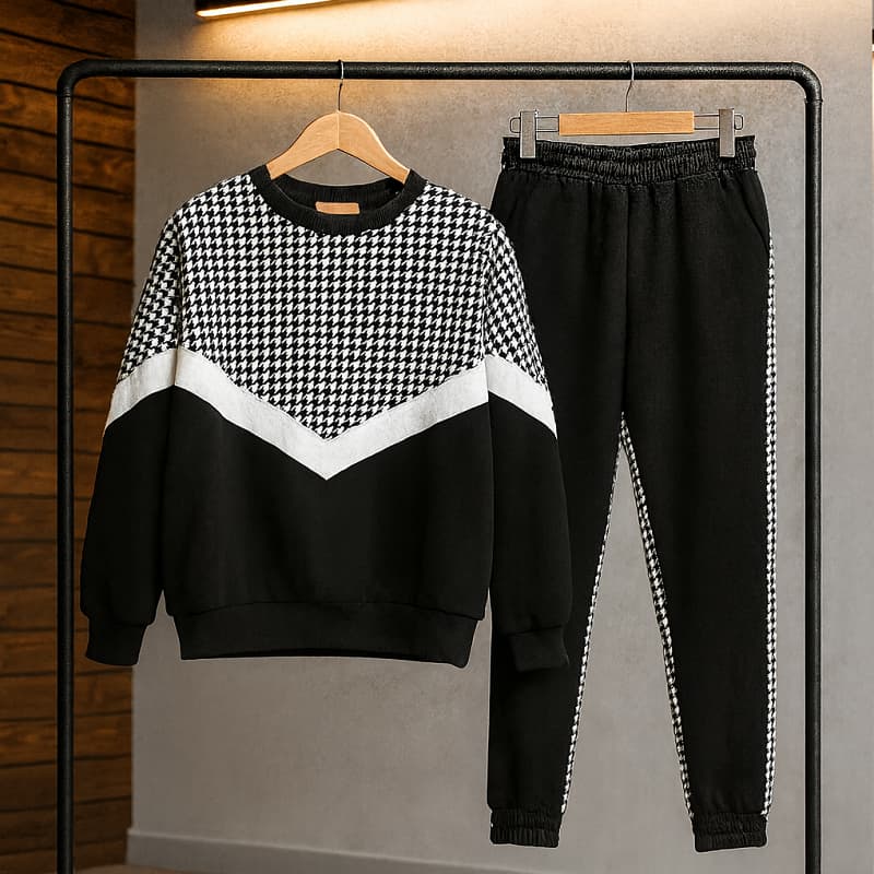 ست زنانه بلوز و شلوار پاییزه مدل Azar-مشکی